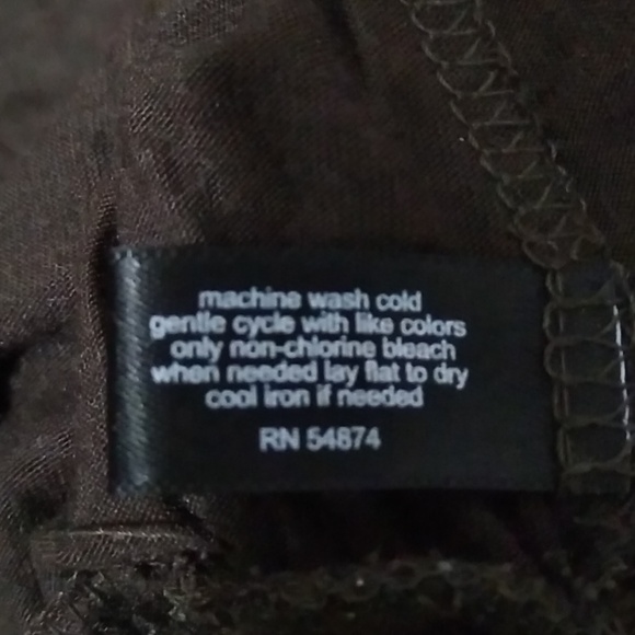 The Limited Dark Brown Short Sleeve Blouse. Modal Soft Comfy Versatile - Picture 5 of 7